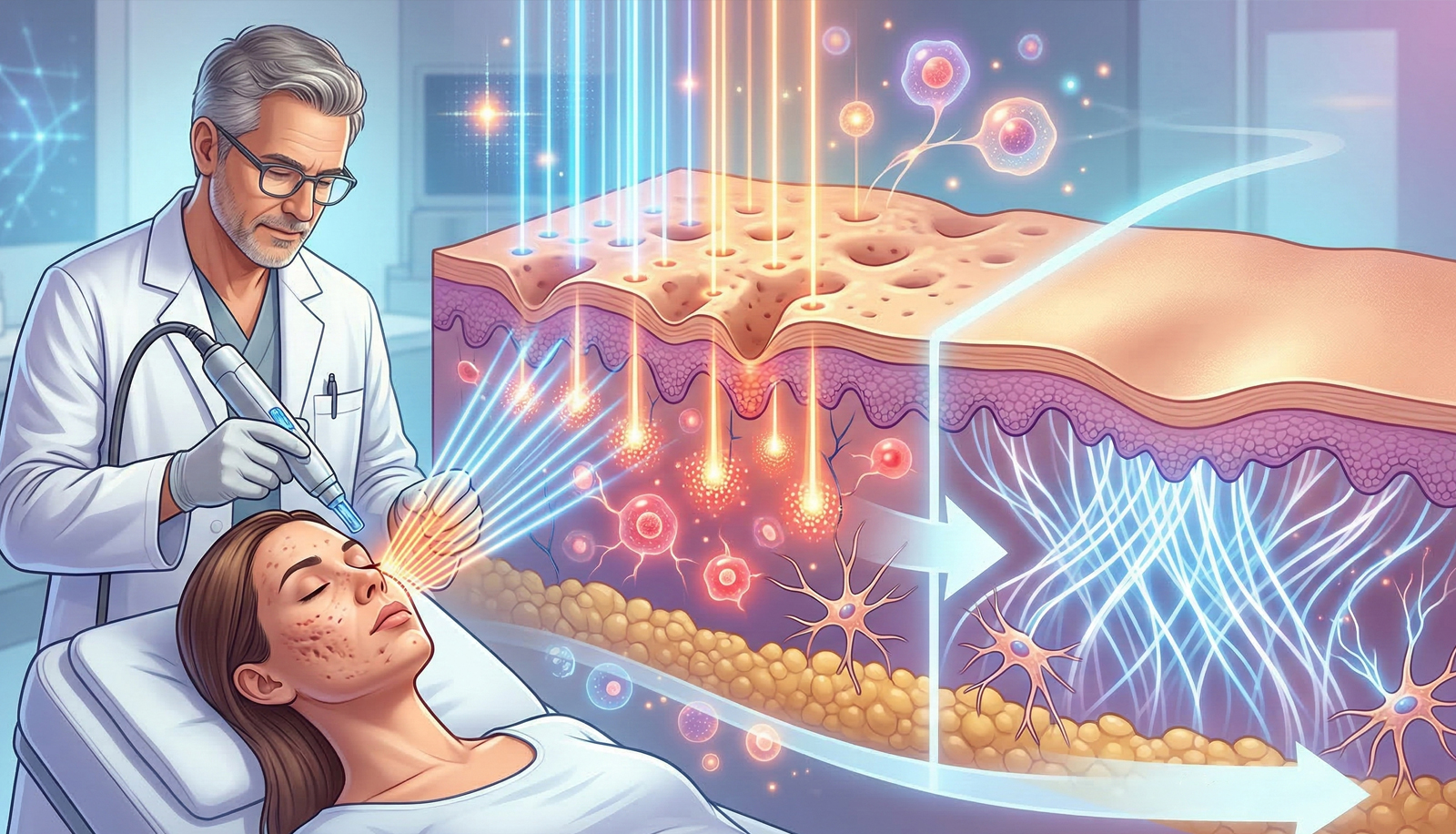 Fraksiyonel lazer akne izlerini nasıl düzeltir?