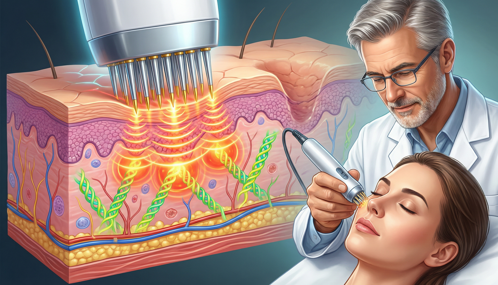 Altın iğne radyofrekans akne izlerini nasıl tedavi eder?