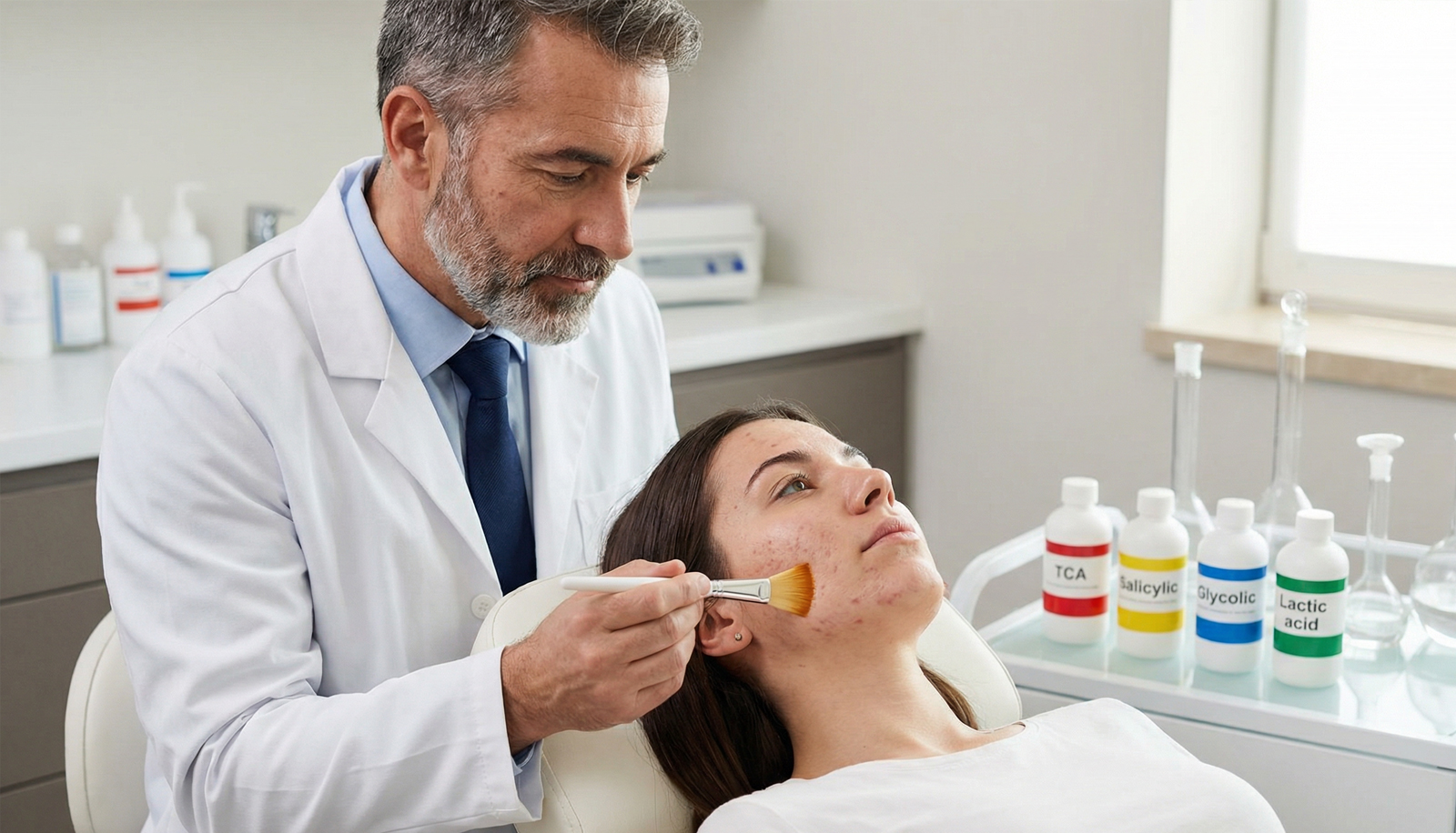 Akne izi tedavisinde kullanılan kimyasal peeling türleri hangileridir?